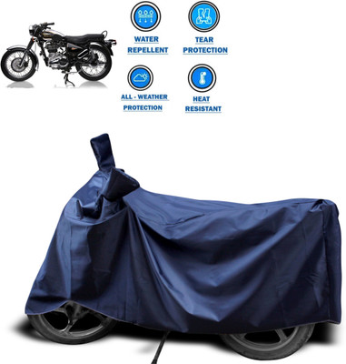 CODOKI Two Wheeler Cover for Royal Enfield(Electra 4S, Blue)