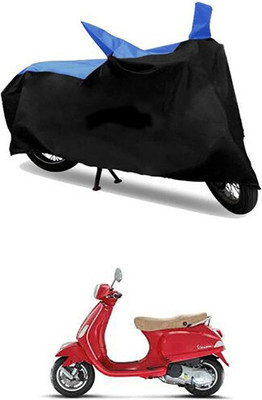 SK AUTO Two Wheeler Cover for Universal For Bike(Vespa LX, Blue, Black)