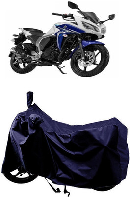 SUGASHRI Waterproof Two Wheeler Cover for Yamaha(Fazer-FI BS6, Blue)