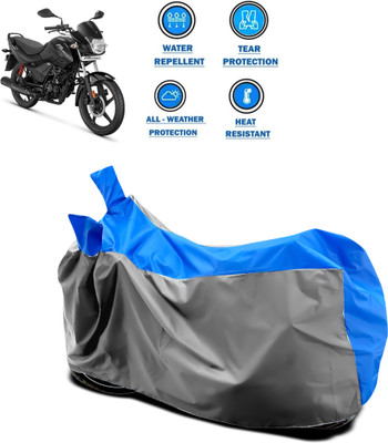 CODOKI Two Wheeler Cover for Hero(Passion Plus, Grey)