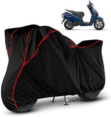DeepShakshi AUTOMOTIVE Waterproof Two Wheeler Cover for Honda(Activa 5G, Black, Red)