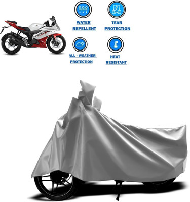 CODOKI Two Wheeler Cover for Yamaha(YZF R15 Ver 2.0, Silver)