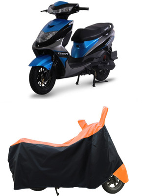 Coxtor Waterproof Two Wheeler Cover for Ampere(REO BS6, Orange)