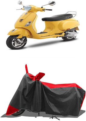 SUGASHRI Waterproof Two Wheeler Cover for Vespa(Vespa VXL 125, Red, Black)