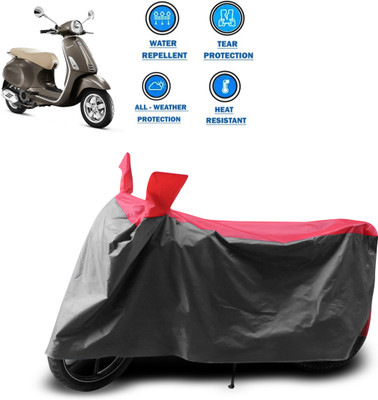 CODOKI Two Wheeler Cover for Piaggio(Vespa VXL, Grey)