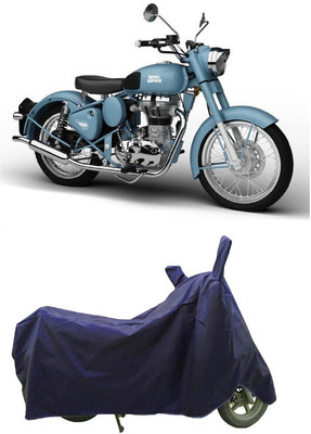 Coxtor Waterproof Two Wheeler Cover for Royal Enfield(Classic Squadron BS6, Blue)