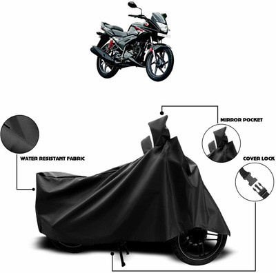 SK AUTO Two Wheeler Cover for Hero(Ignitor, Black)
