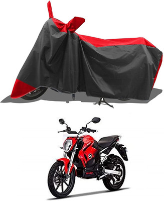 SK AUTO Two Wheeler Cover for Revolt(RV 400, Red)