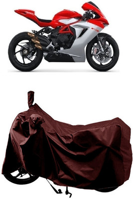 SUGASHRI Waterproof Two Wheeler Cover for MV Agusta(F3, Maroon)