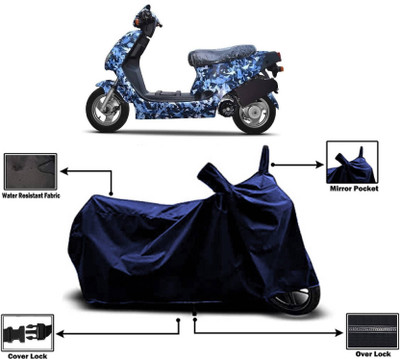 SK AUTO Two Wheeler Cover for Hero(Electric AXLHE-20, Blue)