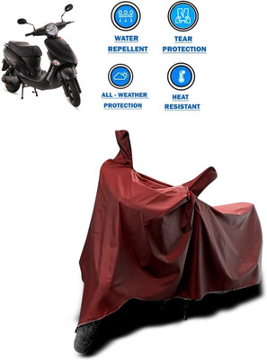 CODOKI Waterproof Two Wheeler Cover for Hero(Electric Photon, Maroon)