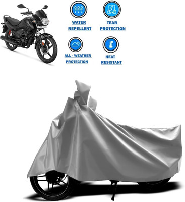 CODOKI Two Wheeler Cover for Hero(Passion Plus, Silver)