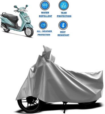CODOKI Two Wheeler Cover for Hero(Duet, Silver)