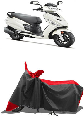 SUGASHRI Waterproof Two Wheeler Cover for Hero(Electric Dash BS6, Red, Black)