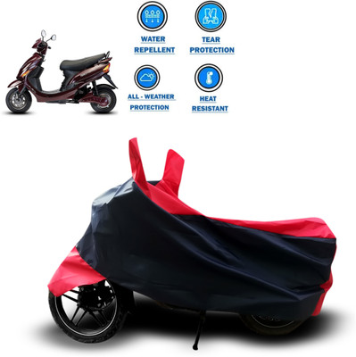 CODOKI Two Wheeler Cover for Hero(Electric Wave Dx, Red)