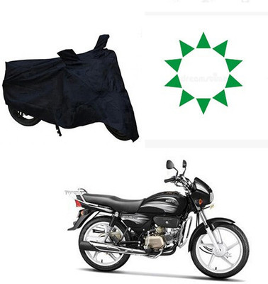 SK AUTO Two Wheeler Cover for Hero(Splendor Plus, Black)