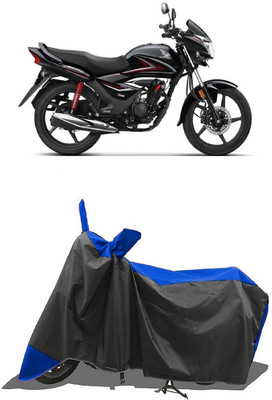 SUGASHRI Waterproof Two Wheeler Cover for Honda(CB Shine, Blue, Black)
