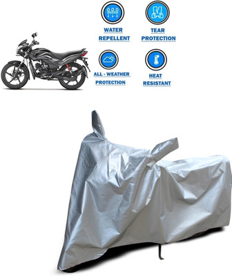 CODOKI Two Wheeler Cover for Hero(Passion, Silver)
