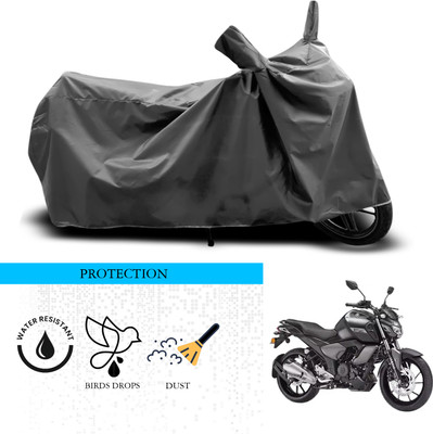 ANTHUB Waterproof Two Wheeler Cover for Yamaha(FZ S V3.0 FI, Grey)