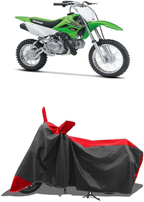 SUGASHRI Waterproof Two Wheeler Cover for Kawasaki(KLX 110, Red, Black)