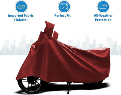 SK AUTO Two Wheeler Cover for Bajaj(Platina 100 DTS-i, Maroon)