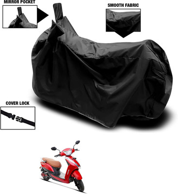 SK AUTO Waterproof Two Wheeler Cover for Ampere(Mojo, Black)