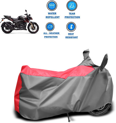 CODOKI Two Wheeler Cover for TVS(Apache RTR 200 4V, Grey)