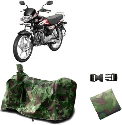 CARFAB Two Wheeler Cover for Hero(HF Deluxe Eco, Multicolor)
