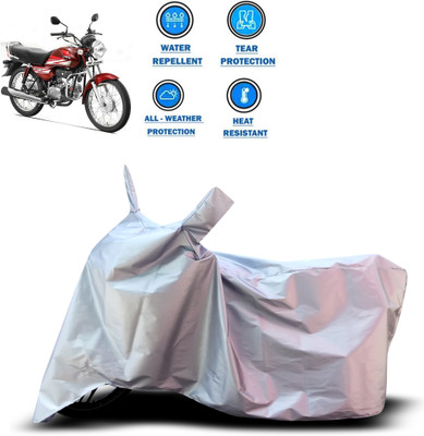 CODOKI Two Wheeler Cover for Hero(HF Dawn, Silver)