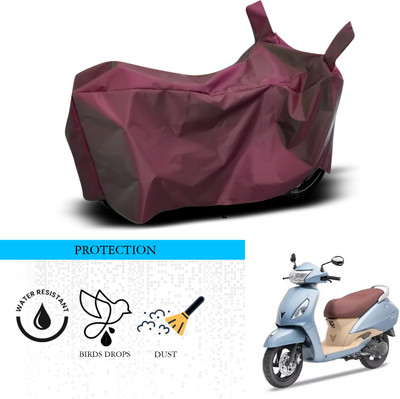 ANTHUB Waterproof Two Wheeler Cover for TVS(Jupiter Grande, Maroon)