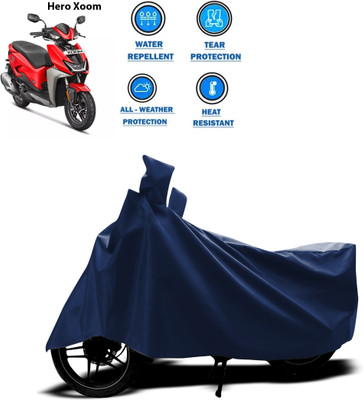 CODOKI Two Wheeler Cover for Hero(Blue)
