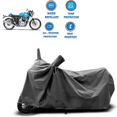 CODOKI Two Wheeler Cover for Royal Enfield(Continental GT, Grey)