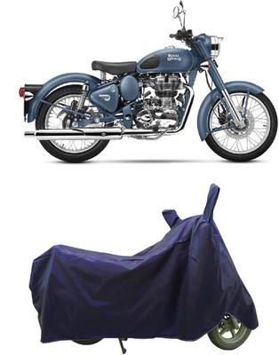 Coxtor Waterproof Two Wheeler Cover for Royal Enfield(Classic Squadron, Blue)
