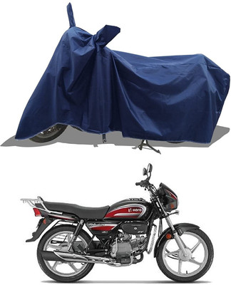 SK AUTO Two Wheeler Cover for Hero(MotoCorp Splendor Plus, Blue)