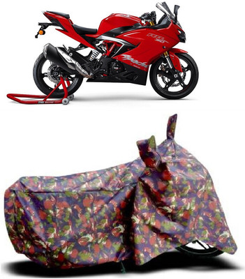 SUGASHRI Waterproof Two Wheeler Cover for TVS(Apache RTR 310 BS6, Multicolor)