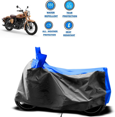 CODOKI Two Wheeler Cover for Royal Enfield(Classic 350 Signals, Grey)