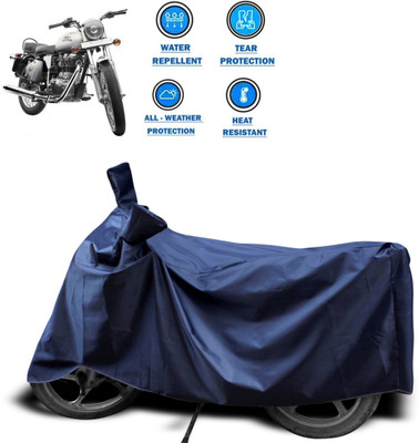 CODOKI Two Wheeler Cover for Royal Enfield(Bullet 350, Blue)