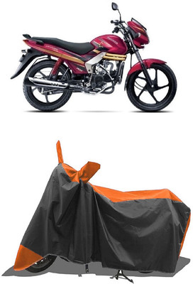 SUGASHRI Waterproof Two Wheeler Cover for Mahindra(Centuro Rockstar, Orange, Black)