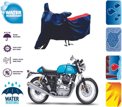 Mdstar Waterproof Two Wheeler Cover for Royal Enfield(Continental GT, Red, Blue)