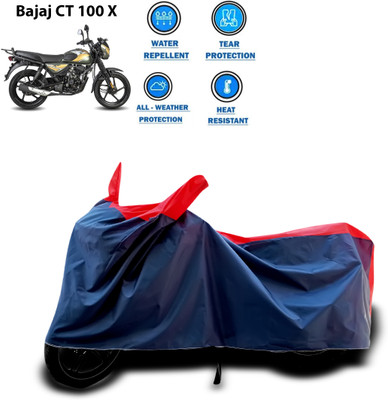 CODOKI Two Wheeler Cover for Bajaj(Red)