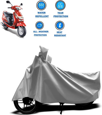 CODOKI Two Wheeler Cover for Mahindra(Duro DZ, Silver)