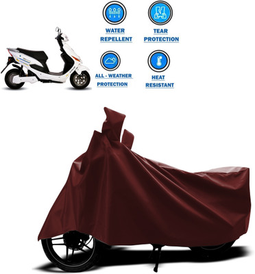 PAGORA Waterproof Two Wheeler Cover for Hero(Electric Cruz, Maroon)