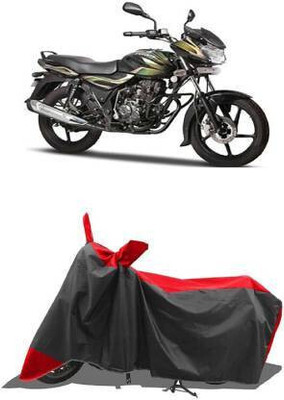 SK AUTO Waterproof Two Wheeler Cover for Bajaj(Discover 100 DTS-i, Red, Black)
