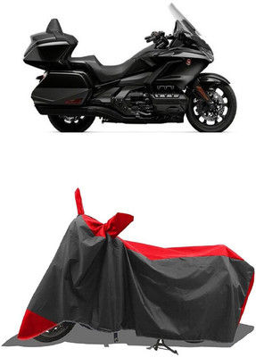 SUGASHRI Waterproof Two Wheeler Cover for Honda(Gold Wing, Red, Black)