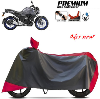 SK AUTO Waterproof Two Wheeler Cover for TVS, Hero, Honda, Bajaj(Red, Black)