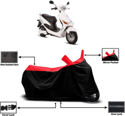 SK AUTO Two Wheeler Cover for Hero(Electric Cruz, Red)