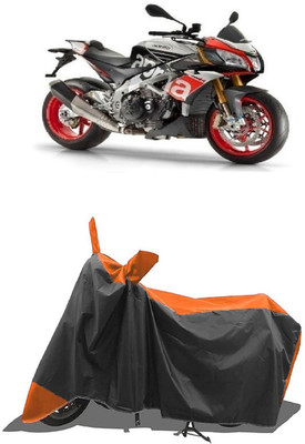 SUGASHRI Waterproof Two Wheeler Cover for Aprilia(Tuono 150, Orange, Black)
