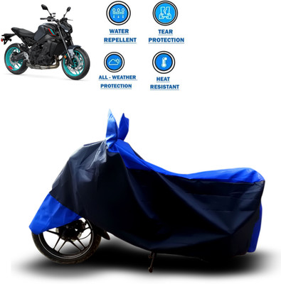 GOSHIV-car and bike accessories Two Wheeler Cover for Yamaha(MT 09, Blue)