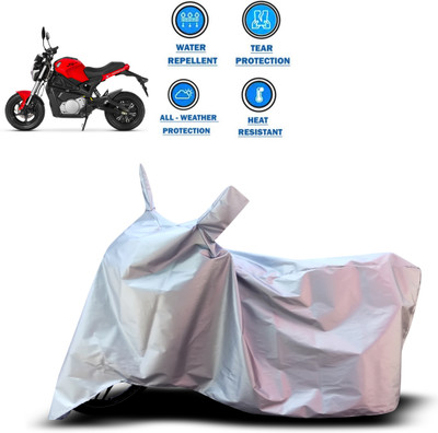 PAGORA Two Wheeler Cover for Universal For Bike(Silver)