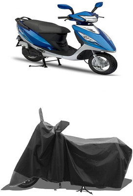 SUGASHRI Waterproof Two Wheeler Cover for TVS(Streek, Grey, Black)